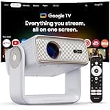 Wzatco Yuva Horizon, Google TV Official, Native 1080P, Projector 4k Ultra HD, 1500 ANSI Ultra Bright, Fully Automatic, Dust Free, Smart Mini Theater for Room, Home Cinema, 2GB-32GB