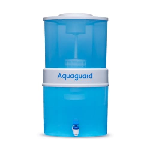 Aquaguard Amrit+ 6000 Non-Electric Water Purifier | 21L Storage | 99.99% Bacteria & Virus Removal | 4-Stage Filtration | Auto Shut-Off | Chemical Free Purification | 6-Month Warranty