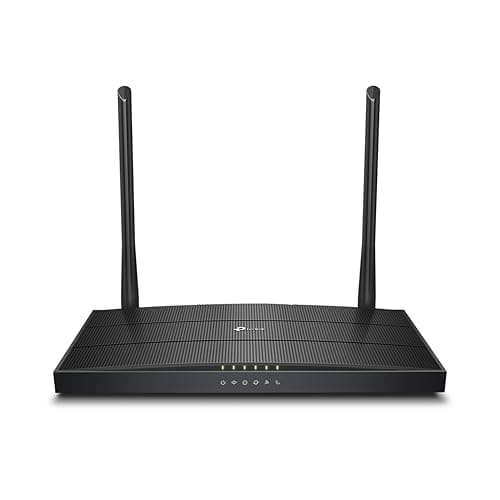 TP-Link XC220-G3V AC1200 Wireless 4 Gigabit Port, 1 VOIP Port, XPON Wireless Fiber Router (Black, Dual Band) with 2 External Dual Band Antennas, Easy Remote Management