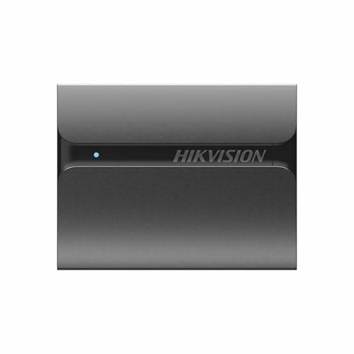 HIKVISION 1TB Portable External SSD, Ultra Slim Metal Body USB 3.1 with Shock & Drop Protection– Durable Design for Smartphone, PC, Mac, Gaming, Photographers & Content Creators, USB Type C, T300S
