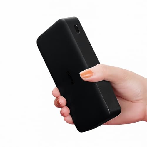 Redmi 20000mAh Li-Polymer Power Bank, USB Type-C Inputand Micro USB Ports, 18W Fast Charging, Low Power Mode, Black