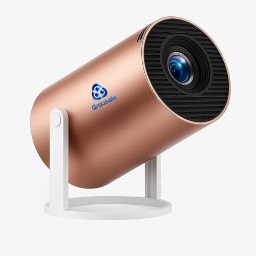 Grousale CineGo Rose Smart Projector | Android 13, Native 800P, 4K Support | 950S Chip, Auto 4D Keystone | Built-in Netflix & Prime | WiFi, Bluetooth, Screen Mirroring