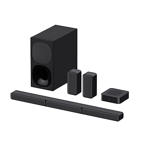 Sony HT-S40R Real 5.1ch Dolby Audio Soundbar for TV with Subwoofer & Wireless Rear Speakers, 5.1ch Home Theatre System (600W, Bluetooth & USB Connectivity, HDMI & Optical Connectivity, Sound Mode)