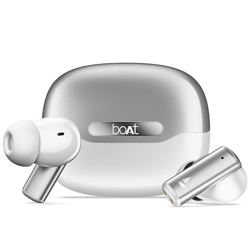 Boat Airdopes Prime 701 ANC, 46dB Hybrid ANC, 50Hr Battery, Real Spatial Audio,Multidevice Connect,App Support, Bluetooth Earbuds, TWS Ear Buds Wireless Earphones with mic (Zinc White)