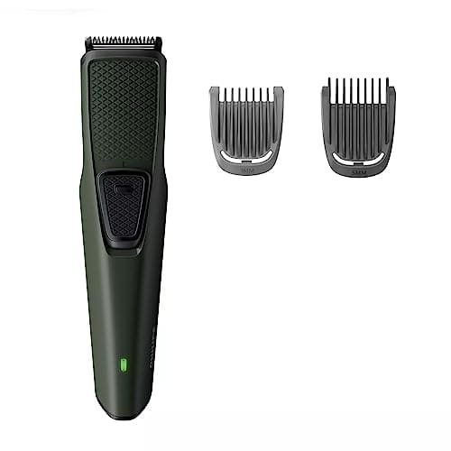 Philips Corded Electric BT1230/15 Skin-friendly Beard trimmer for Men, Dura Power Technology, Cordless Rechargeable with USB Charging, Charging indicator, Travel lock