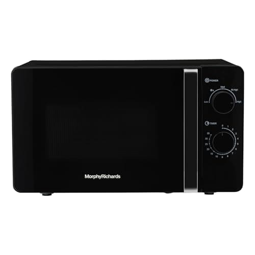 Morphy Richards 20 Litres Solo Microwave Oven| 6 Power Levels| Timer Function|Defrost| Overheat Protection with Auto Shut Off| 2 Year Product Warranty | Black