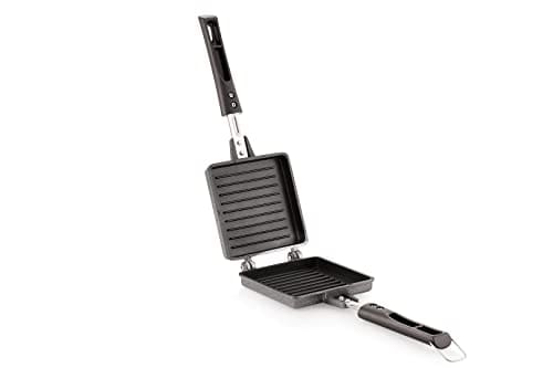 Tosaa Non Stick Super Heavy Thickness Gas Toaster Jumbo/Big Breads Non Electric Sandwich Maker | Cool Touch Handles | Gas Stove Compatible