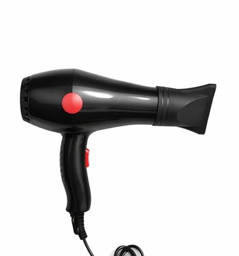 2000W Mini Hair Dryer for Women & Men | Hot & Cold Air | Compact Travel Hair Dryer with Styling Nozzle | Lightweight Portable Blow Dryer for Home & Salon Use