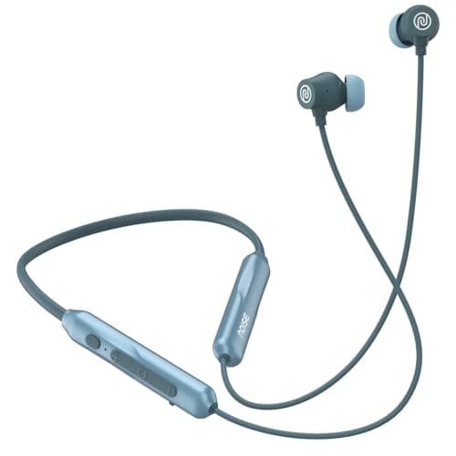 Noise Airwave Pro Bluetooth in Ear Neckband with Upto 32 dB ANC, 60H of Playtime, Dual Device Pairing, 3 Mic ENC for Calling, Low Latency(Upto 40ms), 13mm Driver (Metallic Blue)