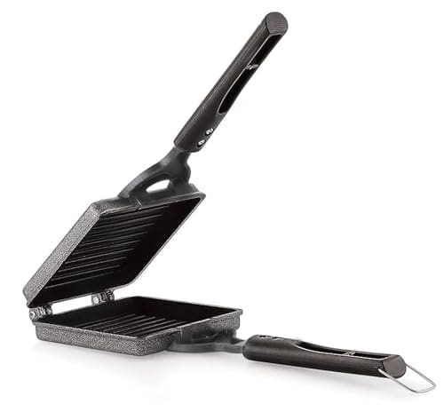 PANCA Non-Stick Jumbo Grill Gas Toaster Premium Big Bread Sandwich Maker Griller with Bakelite Handles (Magnum Toaster)