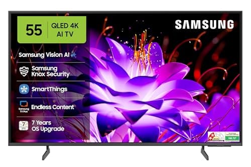 Samsung 138 cm (55 inches) Vision AI 4K Ultra HD Smart QLED TV QA55QEF1AULXL
