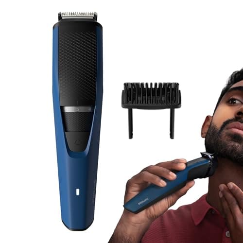 Philips Skin Friendly Beard Trimmer For Men| Lift & Trim Technology|10 Length Settings|15 Mins Quick Charge| Self Sharpening Blades|Cordless & Rechargeable|3 Year Warranty|Bt3303/30,Blue