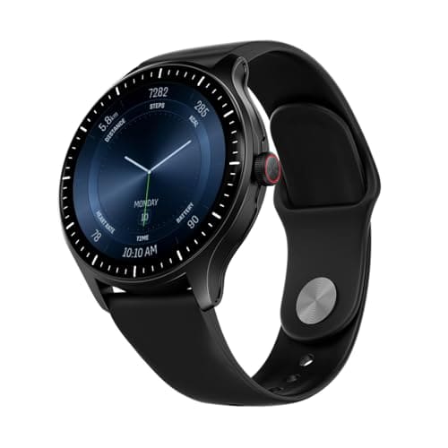 Boat Valour Watch 1 GPS, AI Based Auto Gym Mode,Built-in GPS, Advanced X2 Chip, 6-axis sensors, 3 ATM,15 Days Battery,1.43" AMOLED Display w/Gorilla Glass Smart Watches for Men & Women (Active Black)