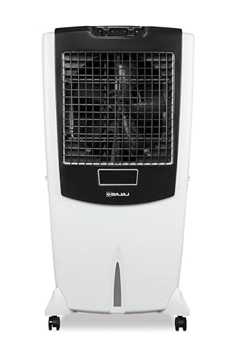 Bajaj DMH 115L Desert Air Cooler for Home|For Larger Room|Anti-Bacterial Honeycomb Cooling Pads|Inverter Compatible|Ice Chamber|90-Ft Air Throw|3-Speed|3 Year Comprehensive Product Warranty|White