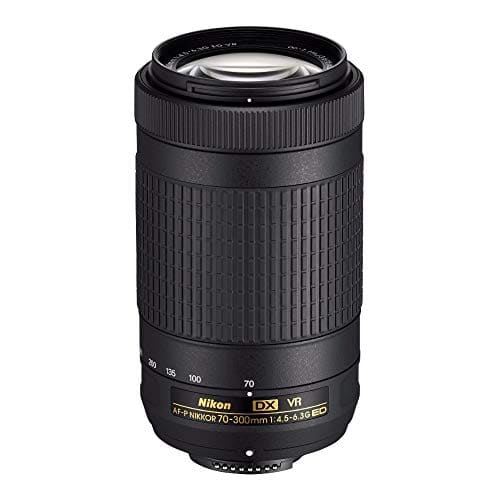 Nikon AF-P DX NIKKOR 70-300 mm f/4.5-6.3G ED VR Lens for DSLR Cameras (Black)