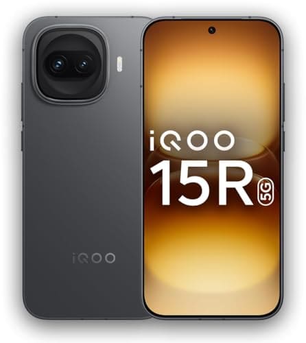 iQOO 15R (Dark Knight, 8GB RAM, 256GB Storage) | Snapdragon® 8 Gen 5 Processor | India’s Slimmest Smartphone in 7600mAh Battery* | Segment's Most Stable 144FPS Gaming*