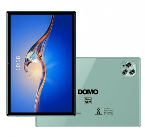 DOMO Slate SL39 10.1-Inch 4G Tablet PC, 4GB RAM + 32GB inbuilt Storage,1TB Expandable, Dual SIM Slot, Octa Core CPU, GPS, Bluetooth (Green)
