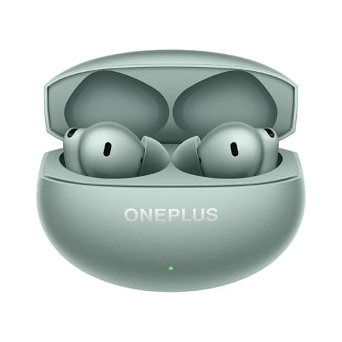 OnePlus Buds 4 TWS Earbuds with Upto 55dB Real-time ANC, Adaptive Mode, Dual Drivers with DACs, 3D Audio, Upto 45hrs Music Playback, ,Dual-Device connectivity, 47ms Low Latency, Zen Green