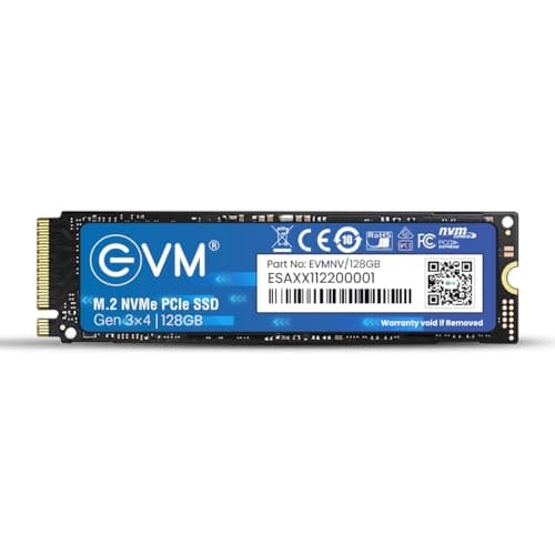 EVM 128GB NVMe M.2 SSD 2280 | PCIe Gen 3x4 Internal SSD | Up to 1800MB/s Read 700MB/s Write | Laptop Desktop Upgrade Storage | 5 Year Warranty (EVMNV-128GB)
