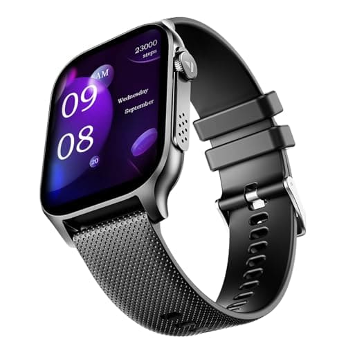 Boat Ultima Ember smartwatch with 1.96” AMOLED Display, AOD, Personalized Fitness Nudges, Functional Crown,100+ Sports Modes, Create Your Own Watchface, smartwatch for Man and Woman (Bold Black)