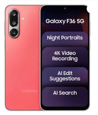 Samsung Galaxy F36 5G (Red, 128 GB) (6 GB RAM)