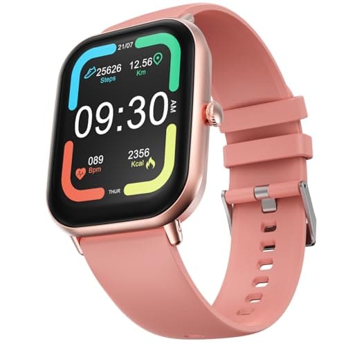 Fire-Boltt Ninja Call Pro Max Bluetooth Calling Smart Watch, 2.01" HD Display, 120+ Sports Modes, Health Suite, AI Voice Assistance, SpO2 & Heart Rate Monitor Smartwatch for Men & Women - Pink