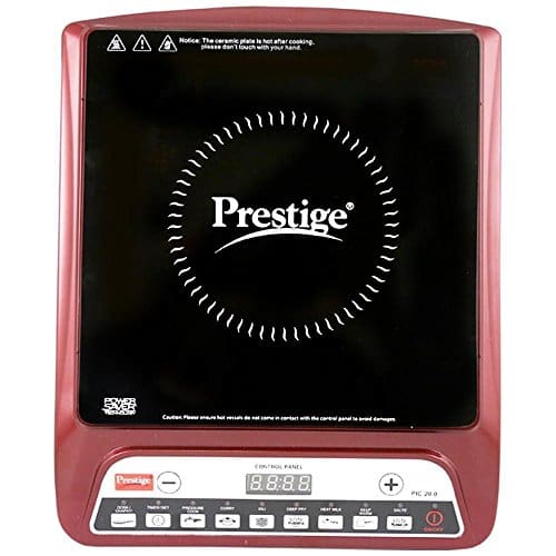 Prestige PIC 20 1200-Watt Induction Cooktop (Maroon)