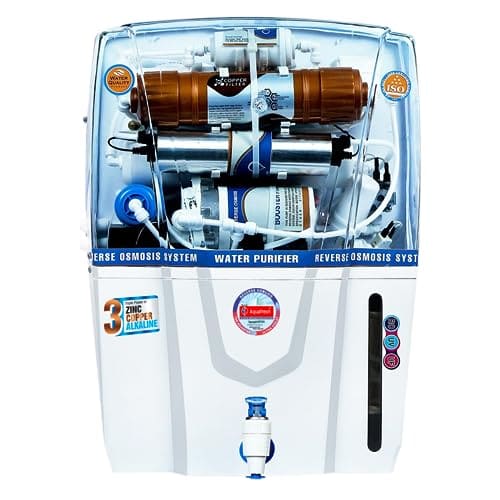 ROYAL AQUAFRESH Copper Audy Sedimentation 12 Ltr RO+UV+UF+TDS 14 Layer Water Purification Advance Technology Electric Water Purifier (1 Year Warranty On Pump & SMPS)