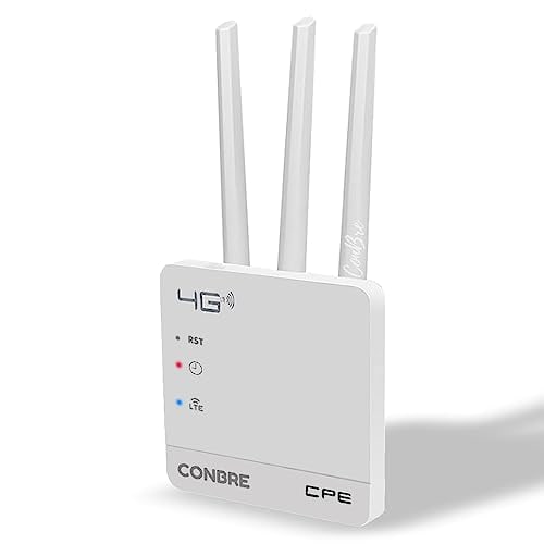 Conbre CPE MT-300H 4G Mobile Sim Based Wi-Fi Router , Lastest WiFi 6, Plug and Play, Support, NVR, DVR, WiFi, Camera