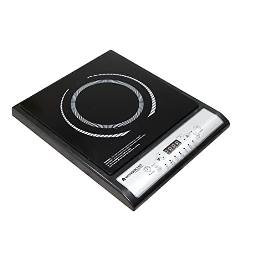 Wonderchef Torino Induction Cooktop with 11 Pre-set Cooking Menus|2000 Watt Induction Cooktop| Eco-friendly IGBT Technology| LCD Digital Panel | Smart Touch Buttons|2 Year Warranty