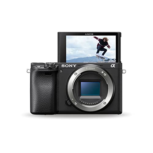 Sony Alpha ILCE-6400 24.2MP Mirrorless Digital SLR Camera Body (APS-C Sensor, Real-Time Eye Auto Focus, 4K Vlogging Camera, Tiltable LCD) - Black