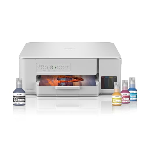 Brother DCP-T436W WiFi Multifunction Print Scan Copy Ink Tank Color Printer Best for Home, 27/11 PPM BK/CL, Print Upto 7.5 K Pages in & 5 K in Color Each for ,Free Installation