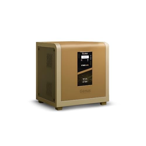 Genus MaxiLion 1000 VA Inverter with Upto 12 Year Life Integrated 1280Wh Lithium-Ion Battery for Home Office & Shop - Full 5 Year Product Warranty