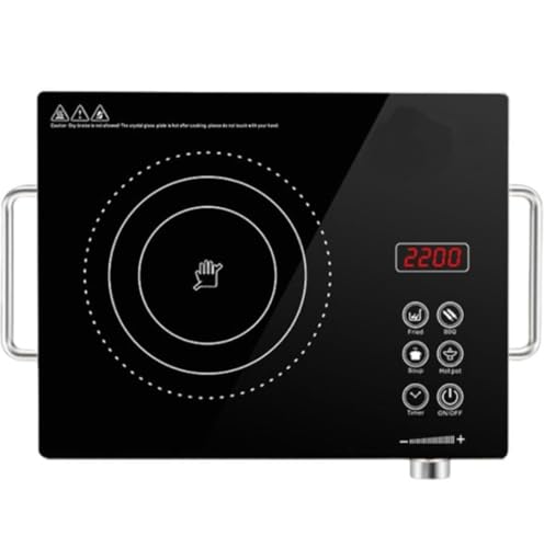 BLUETRAX Classic 2200 Watt Infrared Cooktop with Crystal Glass & Touch Panel