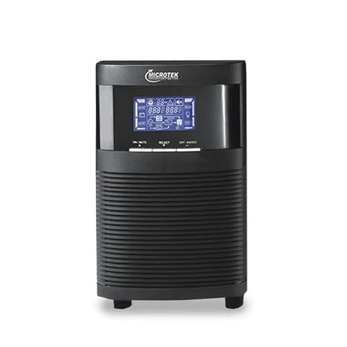 Microtek- Online UPS E2-1KVA 24V Pure Sinewave with in-Built Batteries Power Backup & Protection for Home Office, Desktop PC & Shops