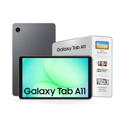 Samsung Galaxy Tab A11, 22.05 cm TFT LCD Display, 8 GB RAM, 128 GB Storage, Wi-Fi Tablet