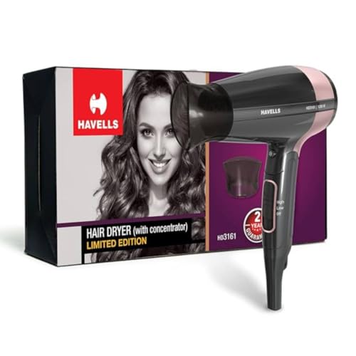 Havells 1200W Foldable Hair Dryer; 3 Heat Settings With Cool Shot ,Heat Balance Technology
