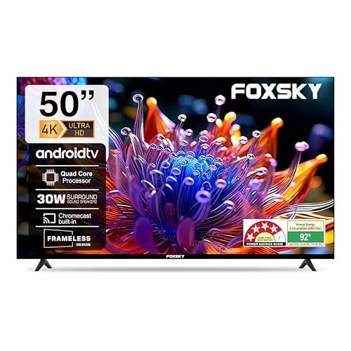 Foxsky 127 cm 4K UHD QLED Smart TV TV 50FSVS