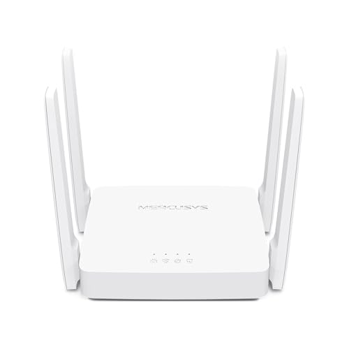 MERCUSYS AC1200 Wireless Dual Band WiFi Router Mercusys AC10 | 1200 Mbps Wi-Fi Speed | 4 High Gain Antennas | Parental Control | IPTV and IPv6 Supported