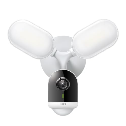 Tapo C720 Floodlight Outdoor Security WiFi Camera, Wireless, 2800 Lumen Ultra-Bright, 2K QHD, IP65, 270° Motion, Full-Colour Night Vision, Smart AI Detection
