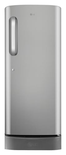 LG 224 L, 5 Star, Smart Inverter, Direct Cool Single Door Refrigerator (GLD2356ZAPZ, Shiny Steel, Base stand with Drawer)