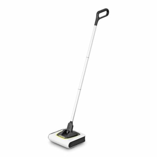 KARCHER Cordless Electric Broom KB 5, Contactless Waste Container, Automatic on/Off Switch, Reliable Floor and Carpet Cleaning (Yellow and Black)