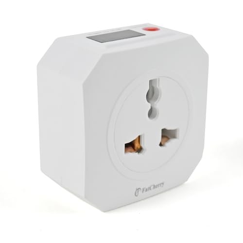 FatCherry Inteligent Timer Switch|Automatic Power Cut Off Smart Plug with Programmable Countdown Control Socket|5A Timer Plug for Mobile/Laptop Charging/Common Areas Lighting Glow Sign Board|1500W