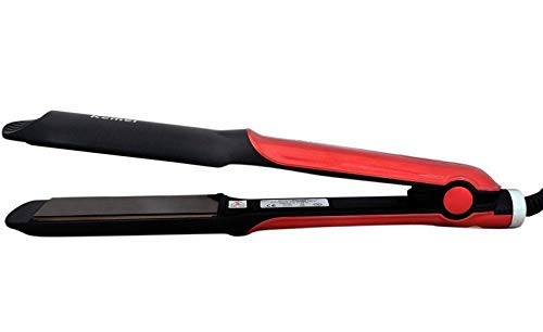 Horizon_Enterprise KM-531 Black and Pink Professional Hair Straightener for Womens with Four Customised Temperature Settings | Fast Ready | Ceramin Plates | 2 Meter Long Cord | 40W (Multicolor)