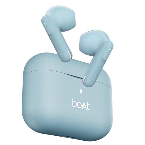 boAt Airdopes Ace Gen 2 TWS Earbuds with 45H Battery, 4Mics ENx Tech, ASAP Charge, 13mm Drivers, 50 ms Low Latency, IPX5, Bluetooth Earbuds, TWS Ear Buds Wireless Earphones with mic (Mystic Blue)