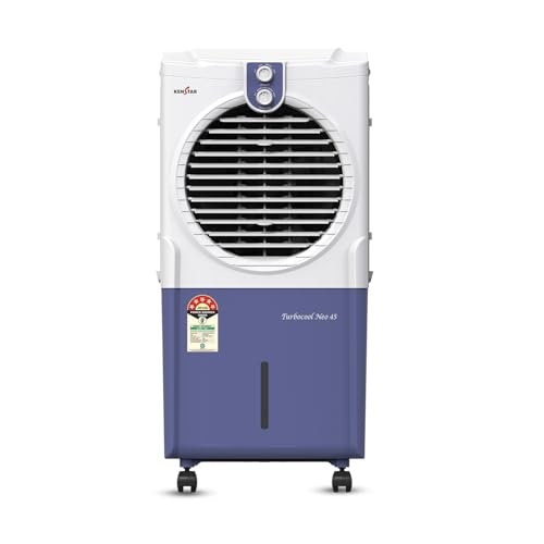 Kenstar TURBOCOOL NEO HC 45 BLUE Air Cooler with Honeycomb Cooling Media | 5-star BEE Rating |100 W|White & Blue