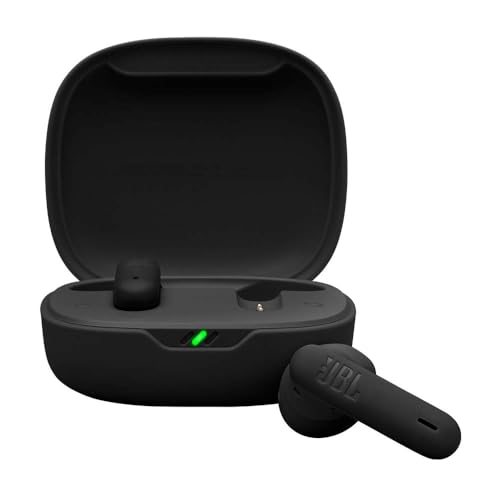 JBL Wave Flex 2 in-Ear Wireless Earbuds (TWS) with Mic,4 mics for Crisp & Clear Calls,40 Hours Battery,Ip54 Water&Dust Resistance,Multi-Point Connection (Black)