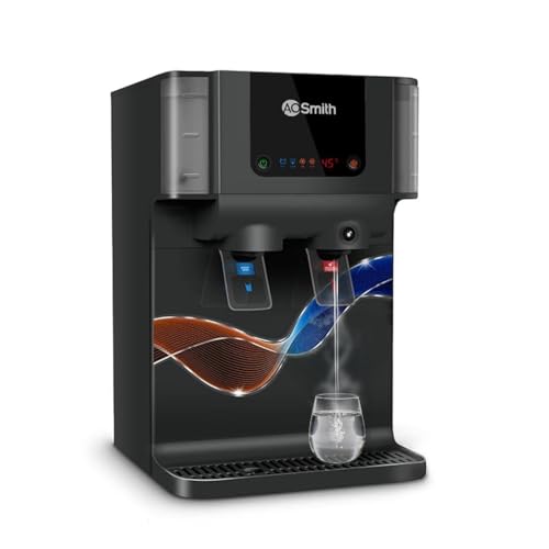 AO Smith Z9 Pro Black RO Water Purifier For Home | Ambient & Instant Hot | Copper + Alkaline Water Filter | 100% RO Purifier with Silver Sheild | 10L Storage