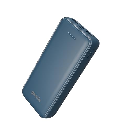 Geonix Helio R200 | 22.5W Power Bank with 20000mAh Battery, 22.5W Fast Charging | 12-Layer Smart IC Protection | Triple Output & Dual Input, 1 Year Warranty, Blue
