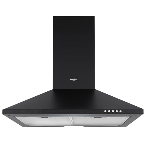 Whirlpool 60cm 900 m3/hr Cassette Filter Kitchen Chimney with 5 Years WARR on Motor | CLASSIC PLUS CF 60 BK HOOD | Black | 3 Speed Push Button Control